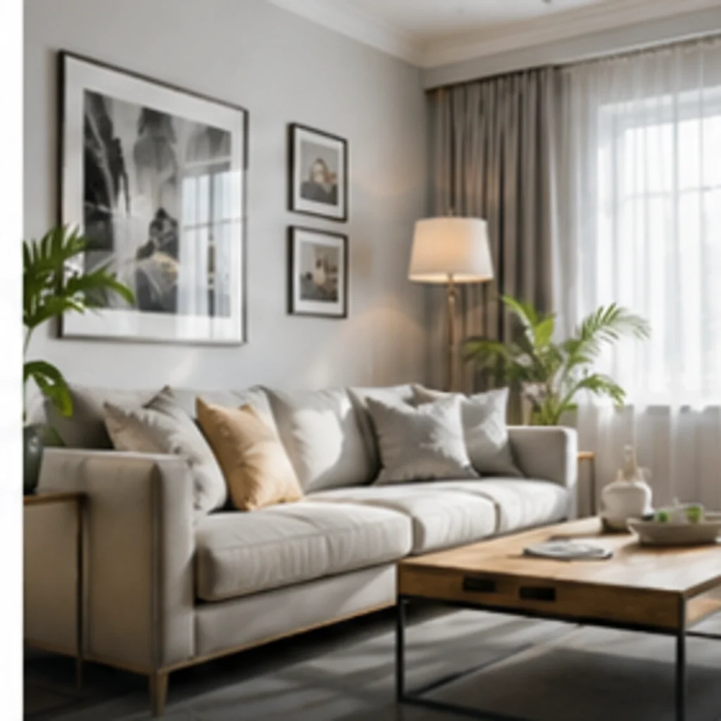 Bright, professionally cleaned living room in a Winnipeg home