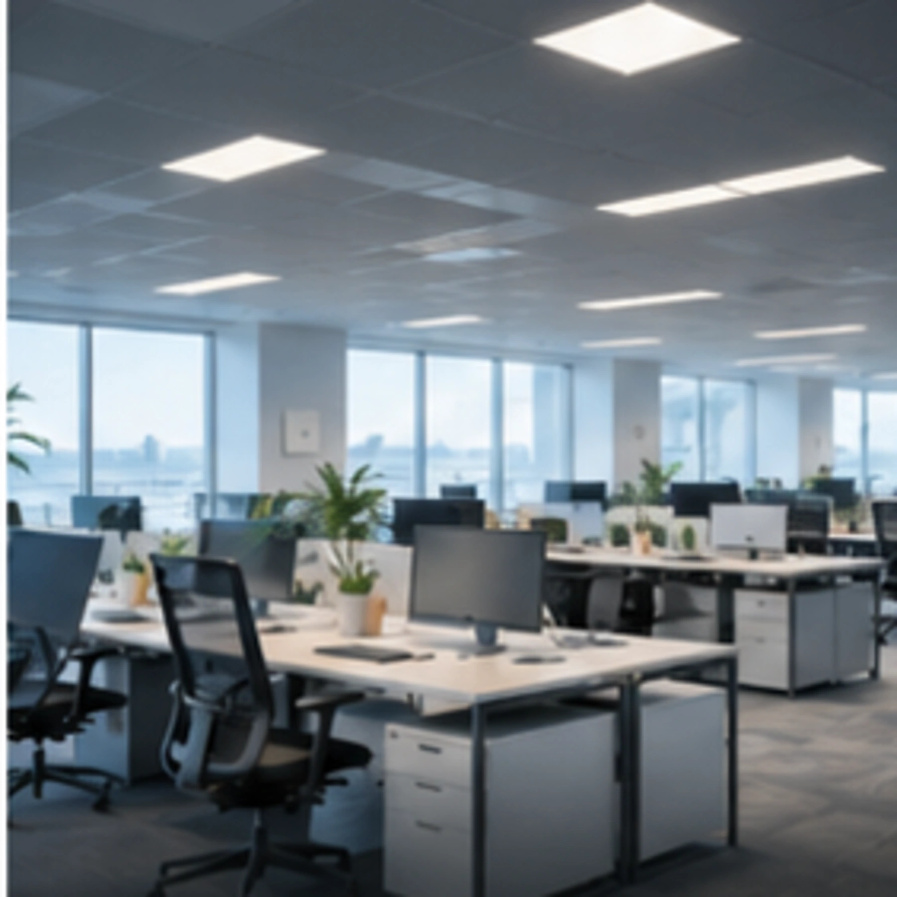 Bright modern Winnipeg office prepared for professional office cleaning